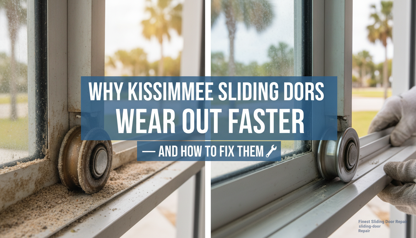 Why Kissimmee Sliding Doors Wear Out Faster — And How to Fix Them