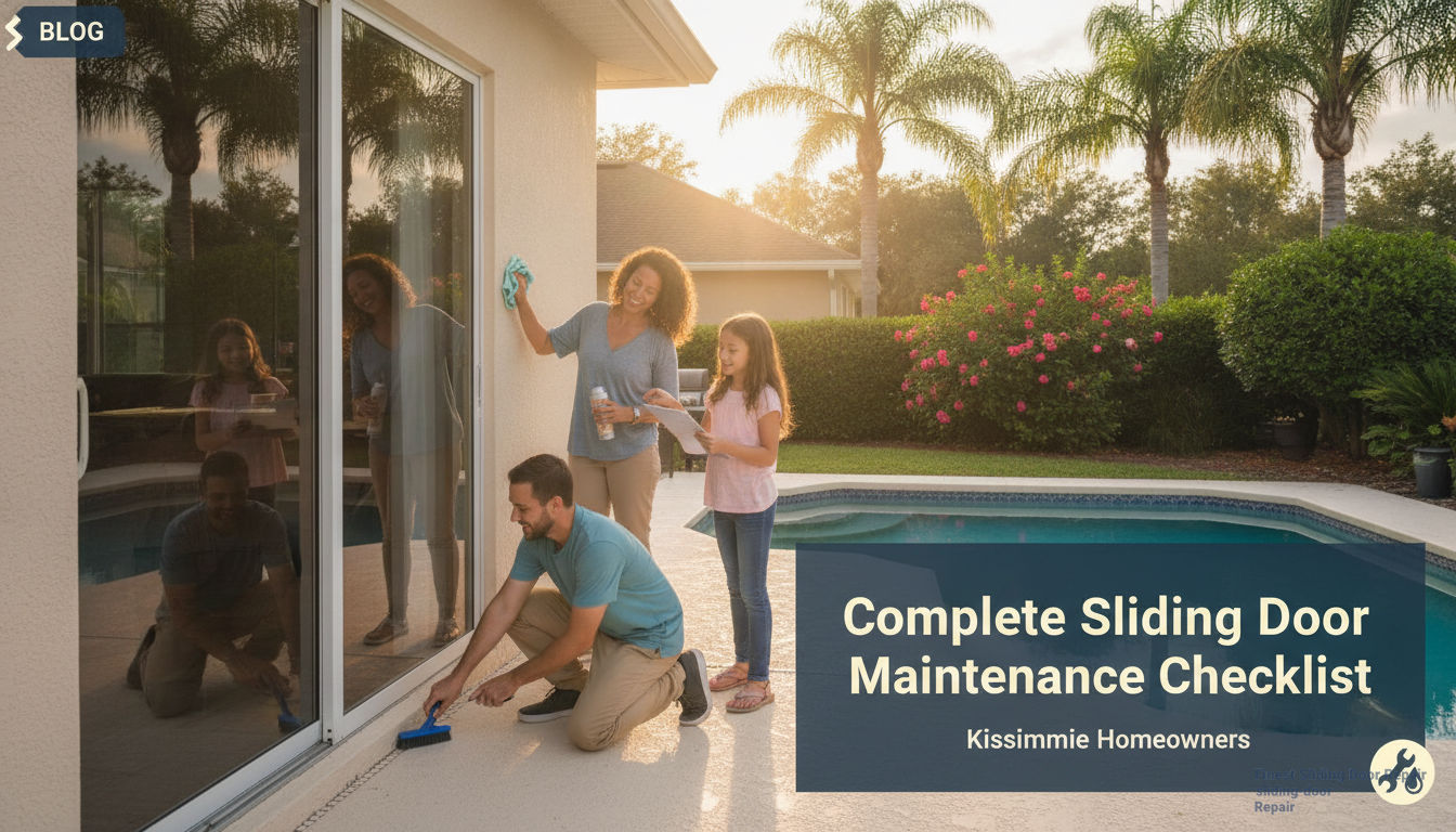 Complete Sliding Door Maintenance Checklist for Kissimmee Homeowners